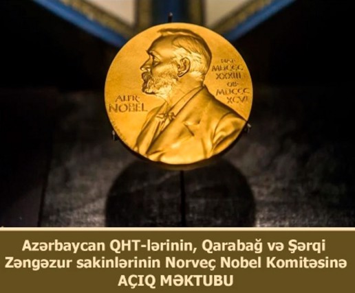 Azərbaycan QHT-ləri Vardanyanla bağlı Norveç Nobel Komitəsinə açıq məktub ünvanlayıb